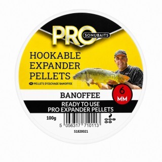Пелети За Кука Sonubaits Pro Hookable Expander Pellets Banoffee 6mm 100g