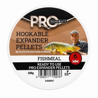 Пелети За Кука Sonubaits Pro Hookable Expander Pellets Fishmeal 6mm 100g