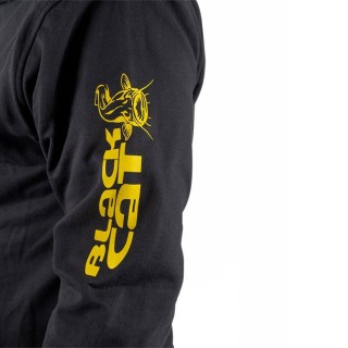 BLACK CAT Hoody Black - Термо Суичър