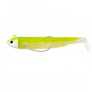 Fiiish Black Minnow No1 Combo Jig Head 4.5g + 2 Lure Bodies 7cm Lime Juice