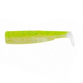 Fiiish Black Minnow No1 Combo Jig Head 4.5g + 2 Lure Bodies 7cm Lime Juice