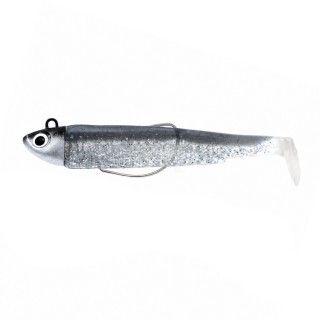 Fiiish Black Minnow No1 Combo Jig Head 4.5g + 2 Lure Bodies 7cm Silver Strike