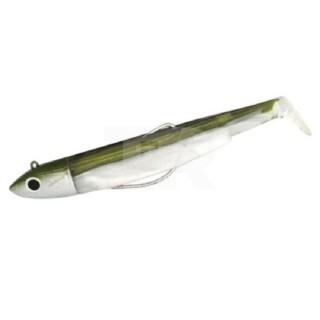 Fiiish Black Minnow No1 Combo Jig Head 6g + 2 Lure Bodies 7cm Kaki