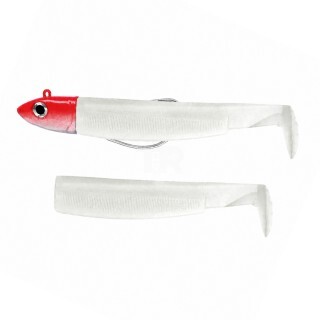 Fiiish Black Minnow No1 Combo Jig Head 6g + 2 Lure Bodies 7cm White