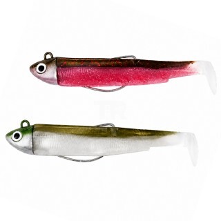 Силиконова примамка Fiiish Black Minnow No1 Double Combo 7cm 4.5g Pink/Kaki