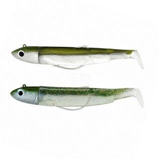 Силиконова примамка Fiiish Black Minnow No1 Double Combo 7cm 6g Kaki/Ghost Minnow