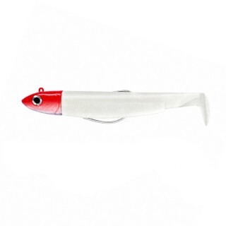 Силиконова примамка Fiiish Black Minnow No1 Double Combo 7cm 6g White Red Head / Electric Blue