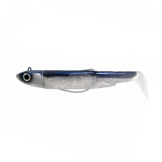 Силиконова примамка Fiiish Black Minnow No1 Double Combo 7cm 6g White Red Head / Electric Blue
