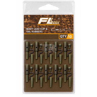 Комплект за сейфти монтаж FL Heavy Lead Clip & Tail Rubbers – 10 бр.