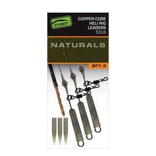 Готов монтаж FOX EDGES™ Naturals Copper Core Heli Leaders 50 lb