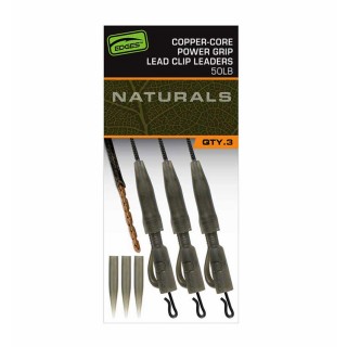 Готов монтаж FOX EDGES™ Naturals Copper Core Lead Clip Leaders 50 lb