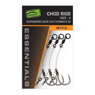 Готов Монтаж FOX Edges Super Wide Gape Chod Rig x3