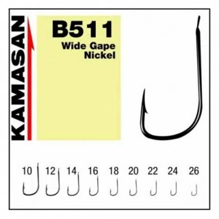 Куки KAMASAN B511 Wide Gape Nickel