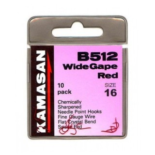 Куки KAMASAN B512 Wide Gape Red