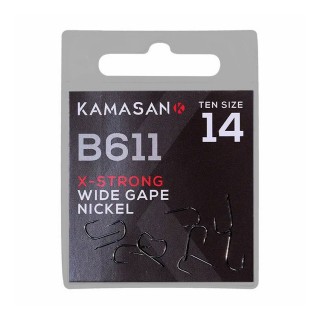 Куки KAMASAN B611 X Strong Wide Gape Nikel