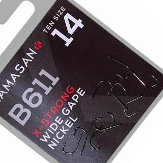 Куки KAMASAN B611 X Strong Wide Gape Nikel