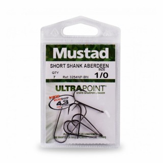 Куки MUSTAD Short Shank Aberdeen 3254NP-BN