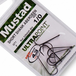 Куки MUSTAD Short Shank Aberdeen 3254NP-BN