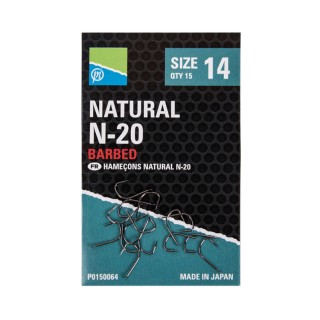 Куки PRESTON Natural N-20 Hooks