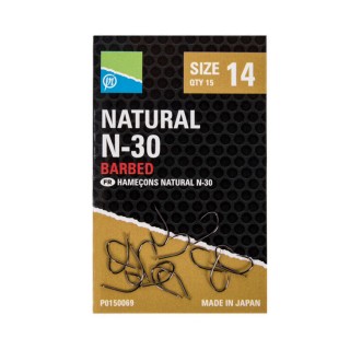 Куки PRESTON Natural N-30 Hooks