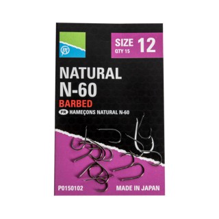 Куки PRESTON Natural N-60 Hooks