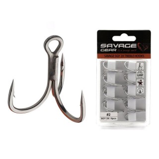 Куки SAVAGE GEAR SGY 2X Treble Hooks