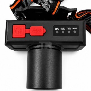 LED Челник JS-929 С Телескопичен Зуум И Type-C Зареждане
