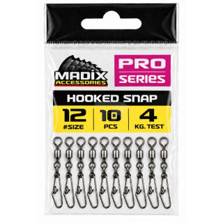Вирбел с карабина Madix Hooked Snap #12 – 4 kg – 10 бр.