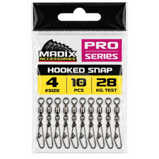 Вирбел с карабина Madix Hooked Snap #4 – 28 kg – 10 бр.