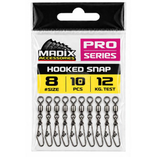 Вирбел с карабина Madix Hooked Snap #8 – 12 kg – 10 бр.