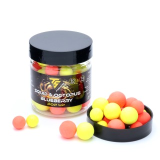 Плуващи Топчета TS fishing POP UP 10&14mm, SQUID & OKTOPUS, BLUEBERRY