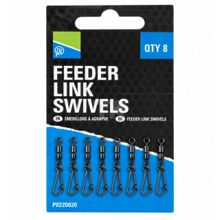 Вирбели с карабина Preston Double Feeder Link Swivels – 8 бр.