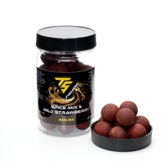 Протеинови Топчета TS fishing Hookbaits 20mm, SPICE MIX & WILD STRAWBERRY