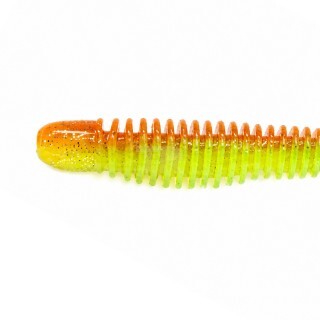 Reins Bubbling Shad 3.0 B49 Chika Orange Chartreuse Silver Glitter 76mm 6pcs