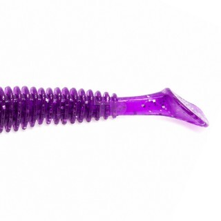 Reins Bubbling Shad 3.0 #428 Purple Dynamite 8pcs