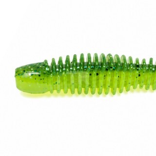 Reins Bubbling Shad 3.0 #CT01 Chartreuse Baitfish 6pcs