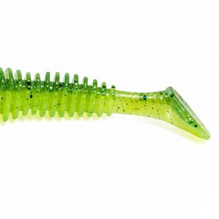 Reins Bubbling Shad 3.0 #CT01 Chartreuse Baitfish 6pcs