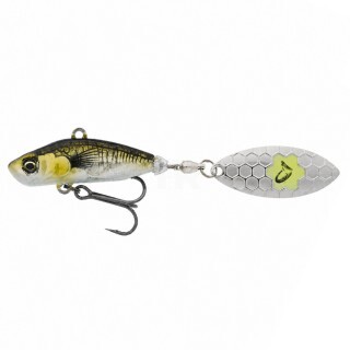 Savage Gear 3D Sticklebait Tailspin 6.5cm 9g Sinking Green Silver Ayu Спинер