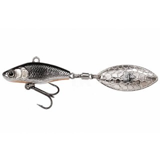 Savage Gear 3D Sticklebait Tailspin 8cm 18g Sinking Black Silver Спинер