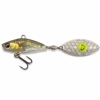 Savage Gear 3D Sticklebait Tailspin 8cm 18g Sinking Green Silver Ayu Спинер