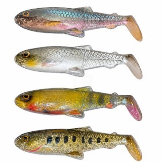 Savage Gear Craft Cannibal Paddletail 10.5cm 12g Clear  Water Mix– Силиконови Примамки 4pcs