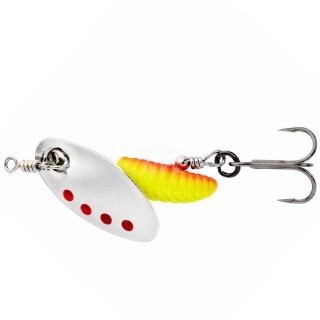Въртяща Блесна Savage Gear Grub Spinners #0 2.2 g Sinking Silver Red Yellow