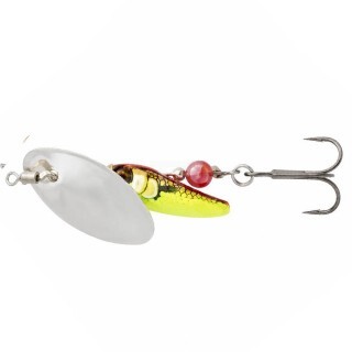 Въртяща Блесна Savage Gear Sticklebait Spinner #3 9.1 g Sinking Silver Red Yellow