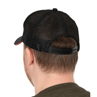 Шапка с козирка FOX Collection Trucker Cap - Black/Orange Line