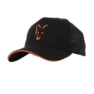 Шапка с козирка FOX Collection Trucker Cap - Black/Orange Line
