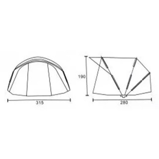 Шаранджийска палатка CARP PRO Diamond Dome 2 Man