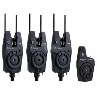 Сигнализатори със станция CARP PRO Escol WRS Bite Alarm Set 3+1