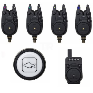 Сигнализатори със станция Prologic C-Series Pro Bite Alarm Set 4+1+1 Red,Green,Yellow