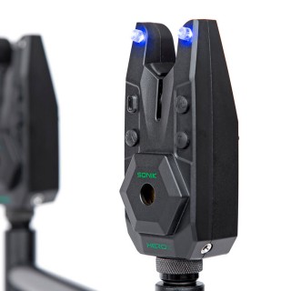 Сигнализатори със станция SONIK Herox Bite Alarm Set 3+1