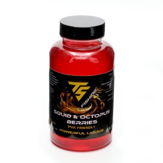 Течна добавка TS fishing Powerful Liquide, SQUID & OCTOPUS BERRIES 250ml